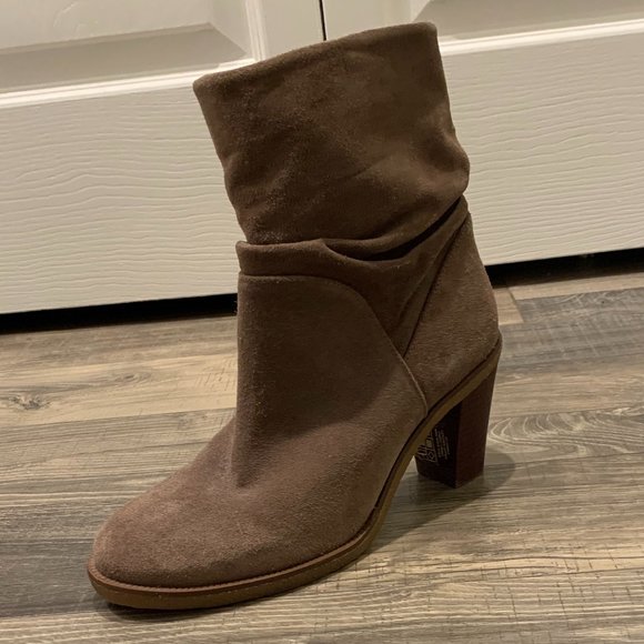 Vince Camuto Tan Suede Bootie - Picture 2 of 5